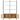 Organise your home in style with this 4-tier solid mango wood bookcase. Features six shelves, four storage doors, and a sturdy powder-coated iron frame in an industrial design. Perfect for living rooms, home offices, studies, and display storage.

Add a touch of industrial style to your home or office with our 4-tier wooden bookcase. This bookshelf with 6 shelves and 4 doors offers an ideal solution for storing and displaying your book collection, magazines, documents or decorative items like photo frames a