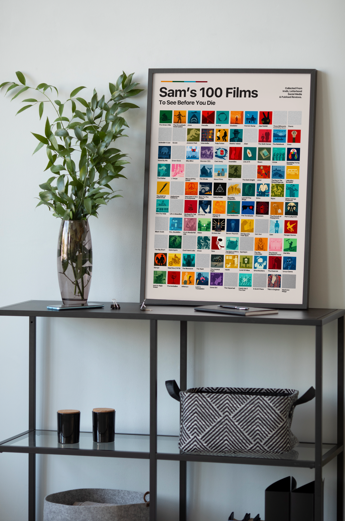A2 Large 100 Movies Scratch-Off Poster – Film & Movie Lovers, Film Fans, and Cinema Buffs. Christmas, Birthday, Anniversary 6
