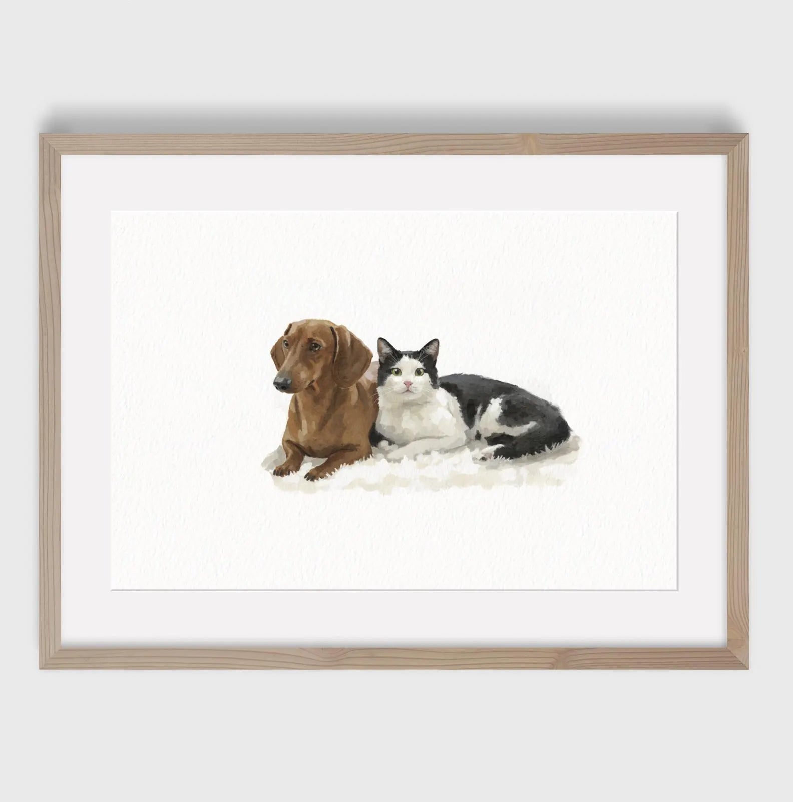 Custom Pet Portrait from photo - Hand-Drawn Illustration / Painting 7