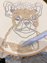 Punch Needle Kit For Beginners. Frenchie French Bulldog Dog lover Craft Kit. Make Your Own. Personalised pup gift.