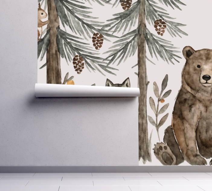 Peel and Stick Starry Stargazing Animals Starry Night Sky Wall Mural ...
