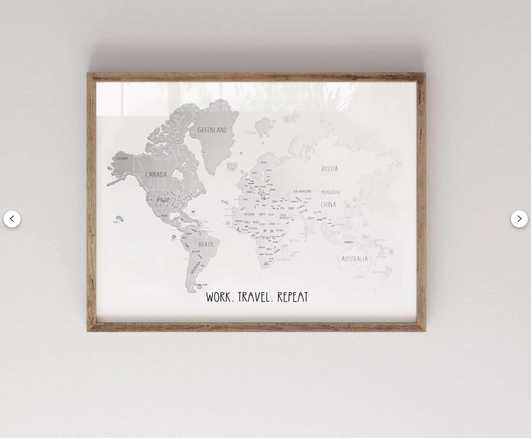 Personalised Scratch Off Map Hand drawn Illustrated World Atlas