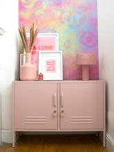 Tie Dye Boho Dreamy Peel and Stick or Traditional Wallpaper Watercolour -  Pink Blue Pastel Peach Rainbow
