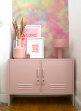 Tie Dye Boho Dreamy Peel and Stick or Traditional Wallpaper Watercolour -  Pink Blue Pastel Peach Rainbow