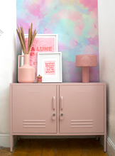 Tie Dye Boho Dreamy Peel and Stick or Traditional Wallpaper Watercolour -  Pink Blue Pastel Peach Rainbow