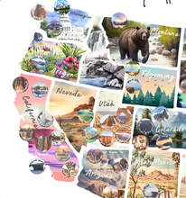 Personalized USA United States Scratch Off Map Hand drawn Watercolour National Parks Map - RV Anniversary Graduation Travelling Gift Explore