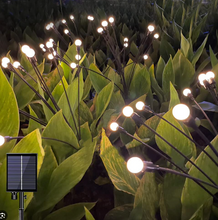 x2 PACK Firefly Solar Garden Lights, 6 LED Starburst Swaying Solar Firefly Lights, 3 Modes Waterproof Solar Powered Firefly Lights Outdoor Decor for Garden, Yard, Pathway
