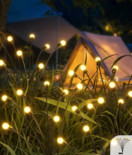 x2 PACK Firefly Solar Garden Lights, 6 LED Starburst Swaying Solar Firefly Lights, 3 Modes Waterproof Solar Powered Firefly Lights Outdoor Decor for Garden, Yard, Pathway