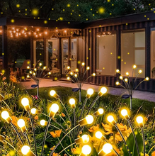 x2 PACK Firefly Solar Garden Lights, 6 LED Starburst Swaying Solar Firefly Lights, 3 Modes Waterproof Solar Powered Firefly Lights Outdoor Decor for Garden, Yard, Pathway
