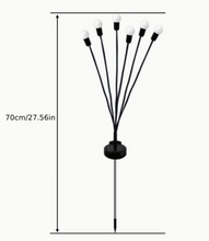 x2 PACK Firefly Solar Garden Lights, 6 LED Starburst Swaying Solar Firefly Lights, 3 Modes Waterproof Solar Powered Firefly Lights Outdoor Decor for Garden, Yard, Pathway