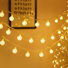 Solar String Lights Outdoor Waterproof, 18M/59Ft 160 LED Fairy Crystal Globe String Lights Solar Powered, Solar Patio Lights with 8 Modes for Lawn, Garden, Yard, Wedding, Party (Warm)