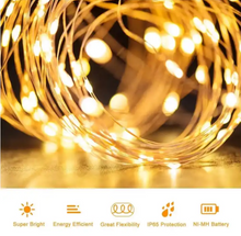200 LED Bulbs Solar Panel Copper Wire Fairy Light For Christmas Decoration