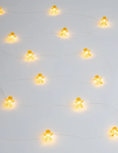 2M 20 LED Gingerbrad Man - plastic copper wire merry christmas string lights