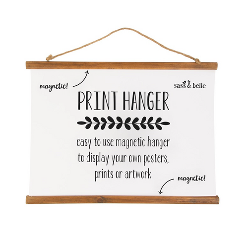 A2 Landscape - Magnetic Brown Poster Hanger Large