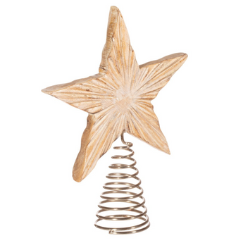 Wooden Star Tree Topper