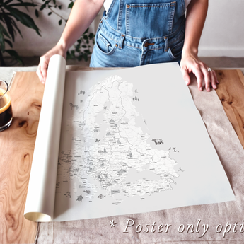 Personalised Europe Travel Push Pin Map Framed - Germany UK Poland France Spain Greece Finland Iceland
