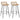 Set of x2 Natural Rattan Bar Chairs  2