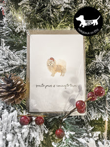 HelloJax Handmade Dog Breed Cards -  Charity Pomeranian Sausage dog Dachshund Chihuahua Pug