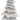 Carved Wood Effect Grey Small Snowy Tree