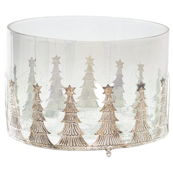 Noel Collection Midnight Large Christmas Tree Candle Holder