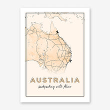 Custom Location World Map Poster