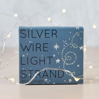 30 BATTERY POWERED LED SILVER WIRE STRING LIGHTS - Fireflies Designs