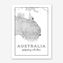 Custom Location World Map Poster