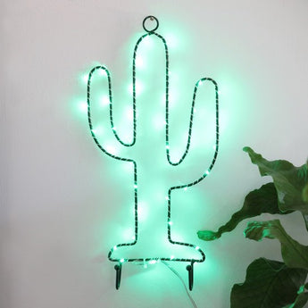 LED Light Up Cactus Jewellery Hanger - Fireflies Designs