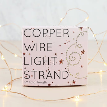 30 BATTERY POWERED LED COPPER WIRE STRING LIGHTS - Fireflies Designs