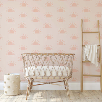 Boho Sunshine Neutral Wall Mural - Peel and Stick