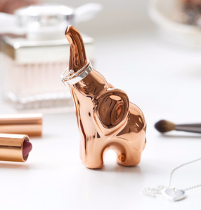 Copper Elephant Ring Holder