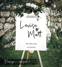 Wedding Welcome Large Sign - Wedding Decor, Wedding Signage, Personalised Bespoke Wedding Planning