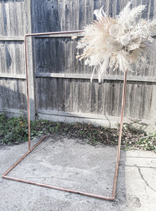Copper Wedding Backdrop Frame Sign Arch for Flowers & Garlands