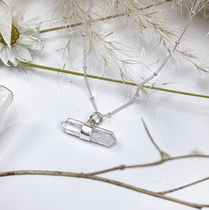 Handmade Moonstone Crystal Gemstone Gold Star Satellite Necklace