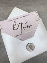Celestial Boho Gold Foil and Blush Wedding Invites & Save the Dates - Horoscope, Written in the Stars, Moon, Starsigns, Stationery, Planning