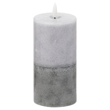 SET OF 3 Luxe Collection Natural Glow Grey Dipped LED Candle