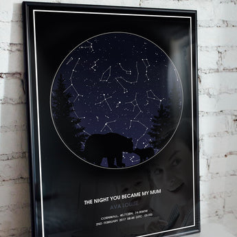 Personalised Written in the Stars STAR map