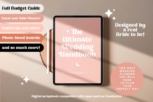 BOHO Digital Ultimate Wedding Planner, iPad Wedding Planner, Wedding Goodnotes, Wedding To Do List, Wedding Checklist, Wedding Budget