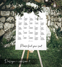 Wedding Seating Plan Large A1 Sign - Wedding Decor, Wedding Signage, Personalised Bespoke Wedding Planning