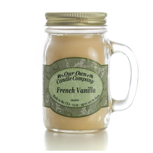 French Vanillia LARGE Mason Jar Scented Candle