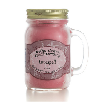 Lovespell LARGE Mason Jar Scented Candle