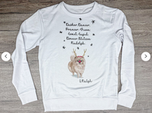 Personalised Pet Dog Breed Christmas Xmas Jumper Sweatshirt - Womens