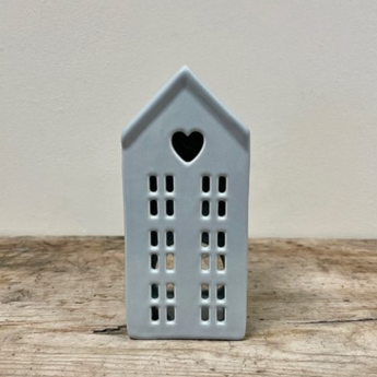 DAINTY GREY LED HOUSE, 16CM