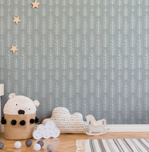 NEW! Peel and Stick Leaf Pattern Duck Egg Nursery Baby Removable and Traditional Wallpaper