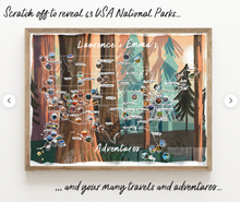 US National Parks Scratch Off Map Scratch Off Map Hand drawn Watercolour United States of America - Personalized / PersonalisedUS National Parks Scratch Off Map Scratch Off Map Hand drawn Watercolour United States of America - Personalized / Personalised