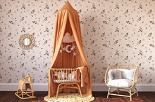 Peel and Stick or Traditional Nursery Wallpaper - Vintage Daisy Eucalyptus Watercolour white and Pink Flower Floral Pattern ANY COLOUR