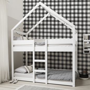 NEW! Peel and Stick or Traditional Farmhouse Rustic Plaid Nursery Baby Removable Wallpaper Pattern