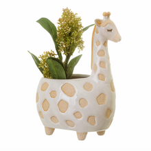 Giraffe planter plant pot succulent cactus cute gift