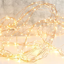 MAINS POWERED COPPER WIRE WATERFALL STRING LIGHTS