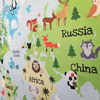 Personalised CHILDRENS Travel Map Pin Board